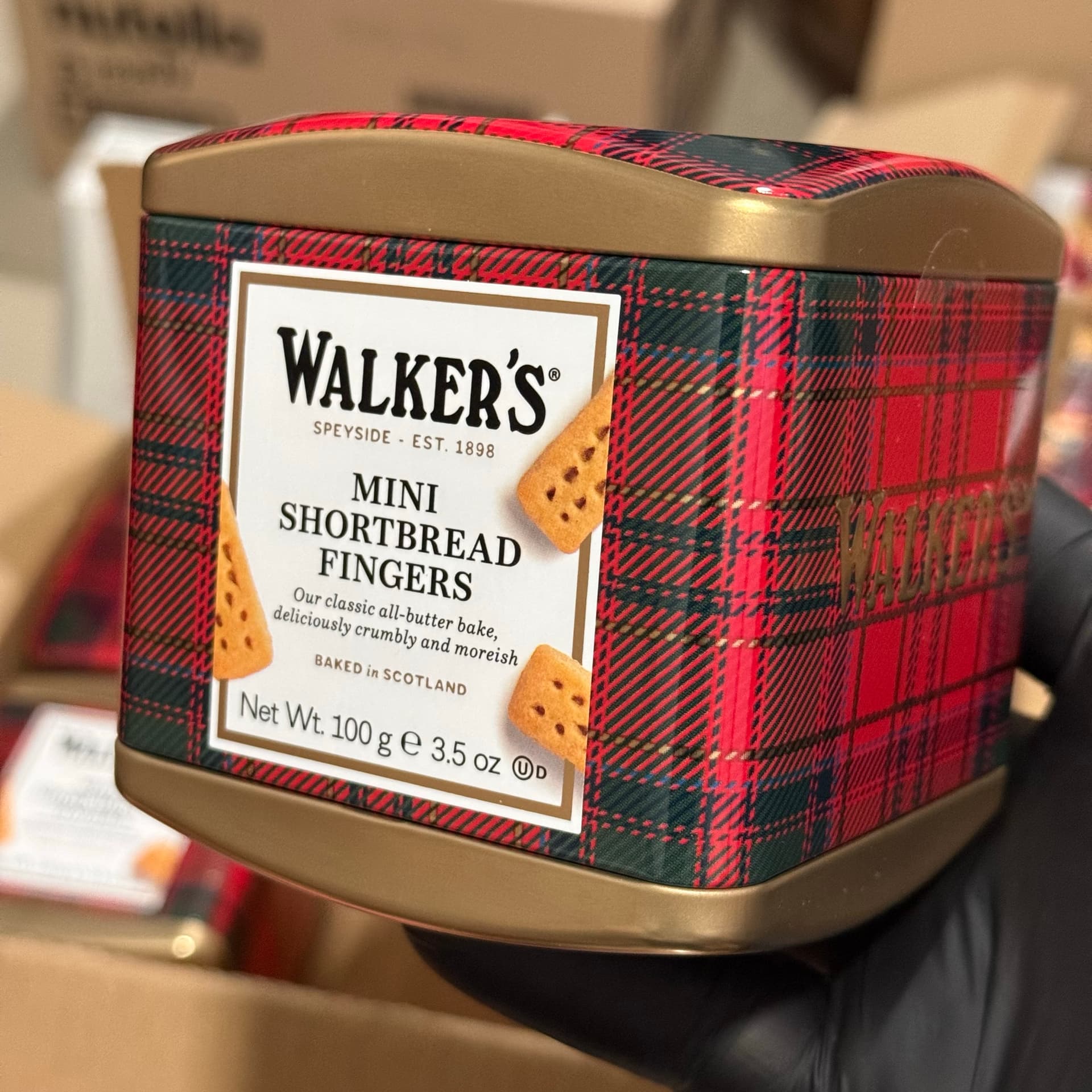 Mini Walker's Shortbread Fingers Tartan Tin | 100g
