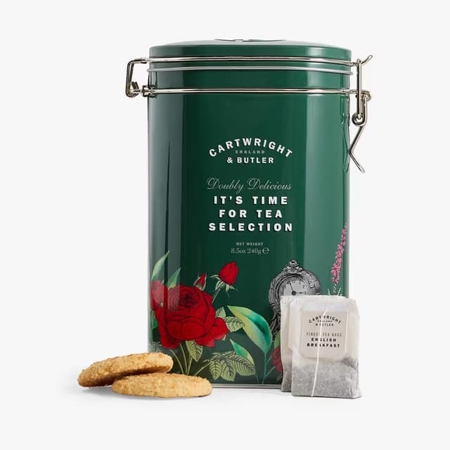 Cartwright & Butler Salted Caramel Shortbread & English Breakfast Tea Tin